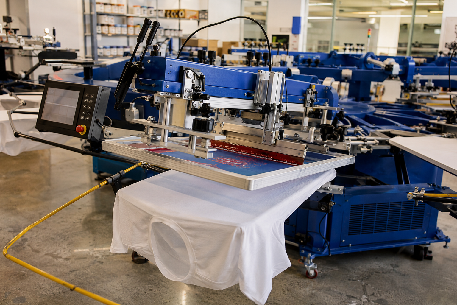 Professional screen printing equipment