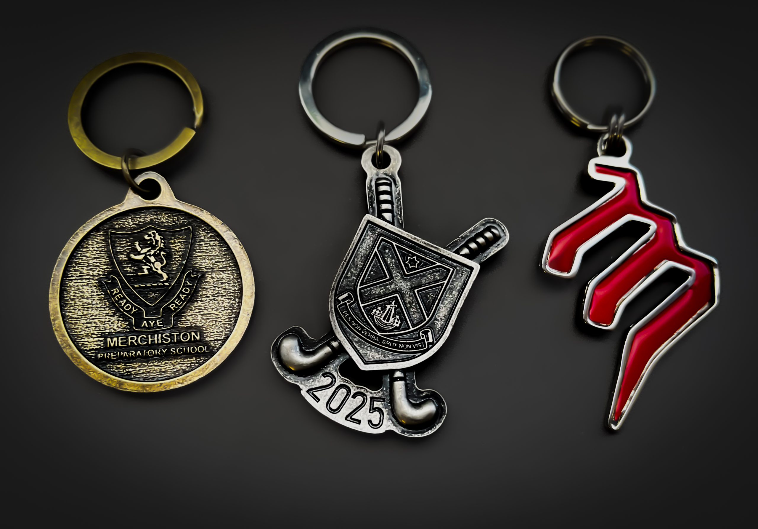 Custom keyrings by Susan Reid Design